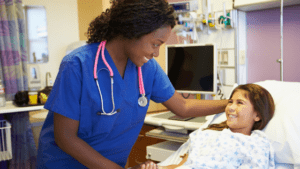 image of nurse touching many lives